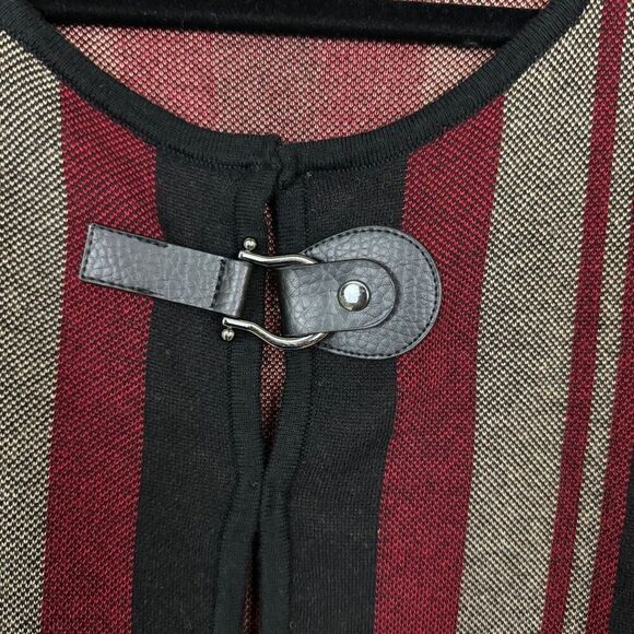 Kasper Plaid Flyaway Jacket Fire Red Combo - Size XL - Picture 5 of 11